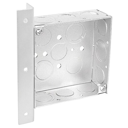 Southwire Electrical Box, 21 cu in, Square Box Type, 4 Gangs, Steel, Square Shape 52151-AB